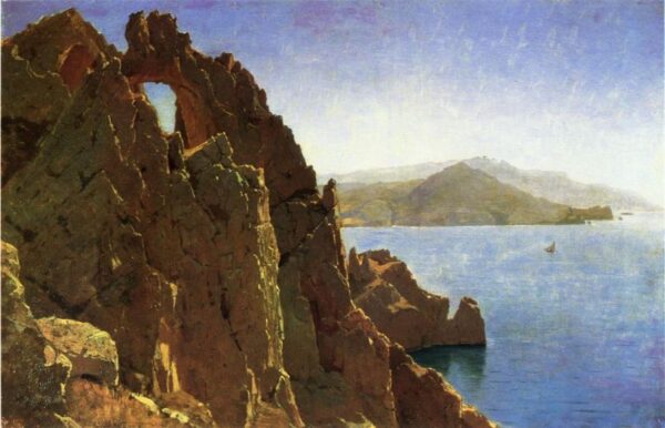 Natural Arch, Capri by William Stanley Haseltine, hand-painted oil painting reproduction