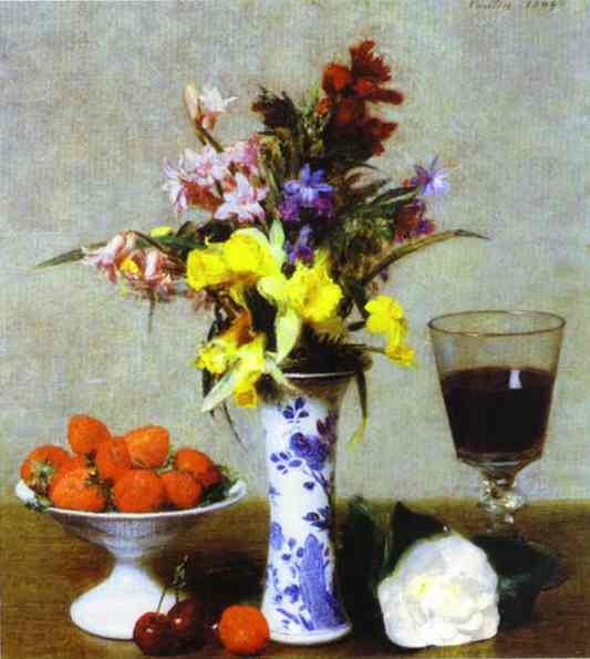 Nature Morte Aux Fiancailles by Henri Fantin-Latour, hand-painted oil reproduction