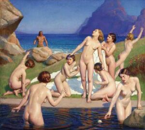 Nausicaa by William McGregor Paxton, hand-painted oil painting reproduction