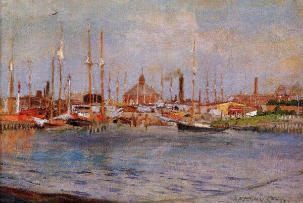 Near Bay Ridge by William Merritt Chase, hand-painted oil painting reproduction