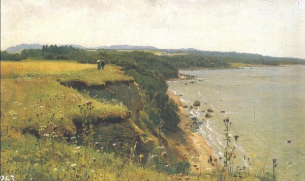 Near Coast of Gulf of Finland II by Ivan Shishkin, hand-painted oil painting reproduction