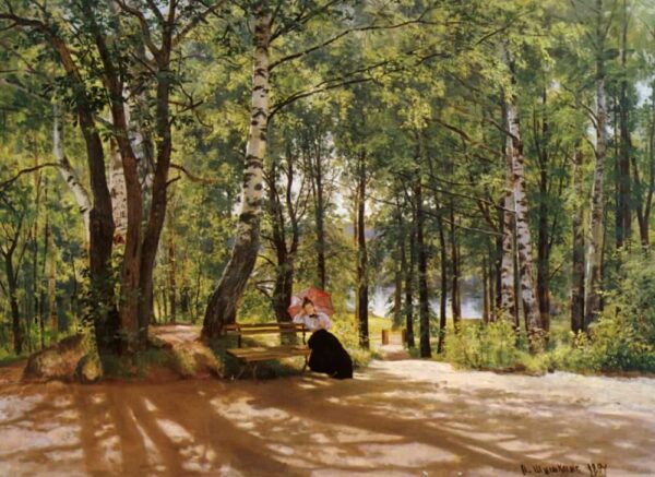 Near Dacha by Ivan Shishkin, hand-painted oil painting reproduction