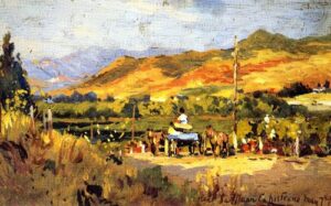 Near San Juan Capistrano by Colin Campbell Cooper, hand-painted oil painting reproduction