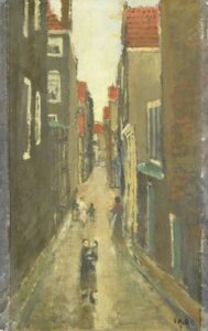 Neighborhood in the Jordaan Amsterdam by George Hendrik Breitner, hand-painted oil painting reproduction