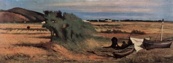 Netzflicker in Castiglioncello by Giovanni Fattori, hand-painted oil painting reproduction