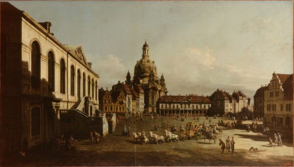 Neumarkt in Dresden by Bernardo Bellotto, hand-painted oil painting reproduction