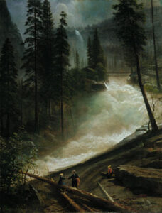 Nevada Falls, Yosemite by Albert Bierstadt, hand-painted oil painting reproduction