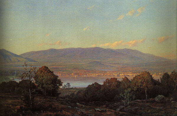 Sundown at Centre Harbour, New Hampshire by William Trost Richards, hand-painted oil painting reproduction