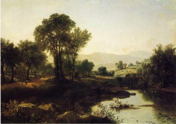 New Hampshire and School’s Out by John Frederick Kensett, hand-painted oil painting reproduction