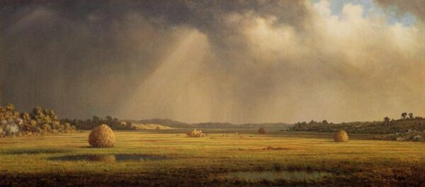 Newburyport Meadows by Martin Johnson Heade, hand-painted oil painting reproduction