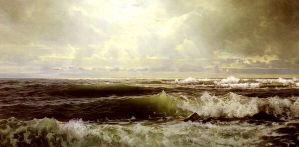 The Sheepfold’, Easton’s Point, Newport by William Trost Richards, hand-painted oil painting reproduction