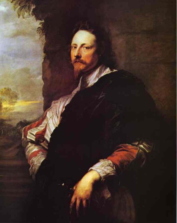 Nicholas Lanier by Sir Anthony van Dyck, hand-painted oil painting reproduction