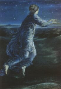 Night by Edward Burne-Jones, hand-painted oil painting reproduction