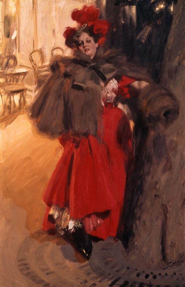 Night Effect by Anders Zorn, hand-painted oil painting reproduction