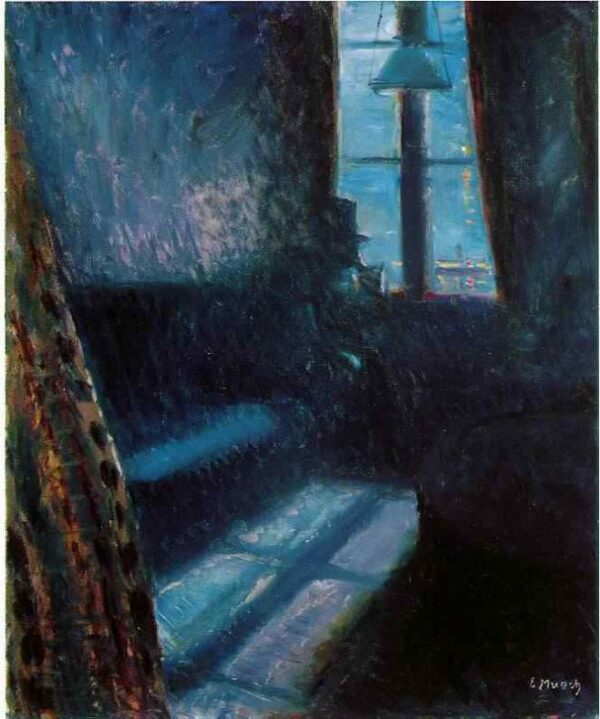 Night in Saint Cloud by Edvard Munch, hand-painted oil painting reproduction