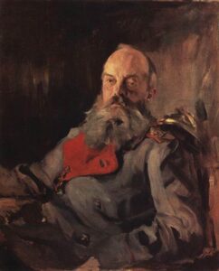 Portrait of Grand Duke Mikhail Nikolayevich by Valentin Alexandrovich Serov, hand-painted oil painting reproduction