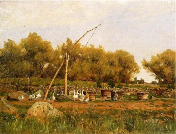 No Water in the Well by Thomas Worthington Whittredge, hand-painted oil painting reproduction