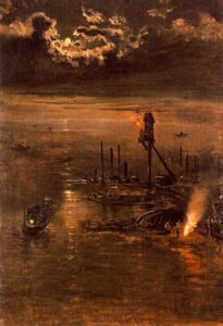 Nocturno veneciano by Antonio Muñoz Degrain, hand-painted oil painting reproduction