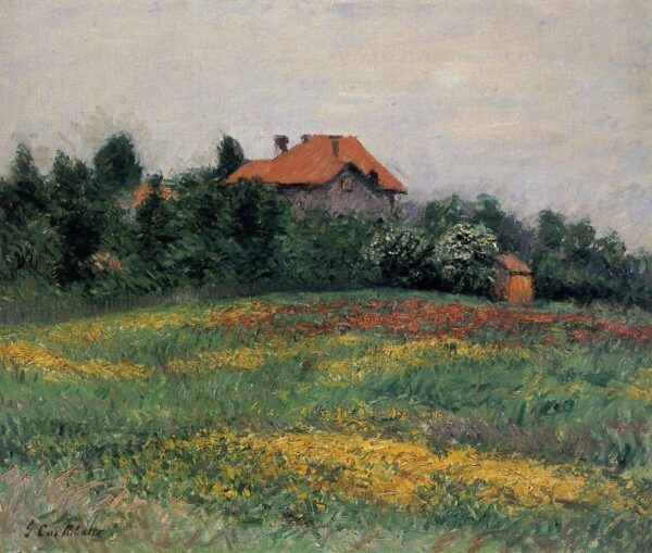 Norman Landscape by Gustave Caillebotte, hand-painted oil painting reproduction