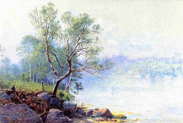 North East Harbor, Maine by William Stanley Haseltine, hand-painted oil reproduction
