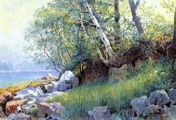 North East Harbor, Maine II by William Stanley Haseltine, hand-painted oil painting reproduction