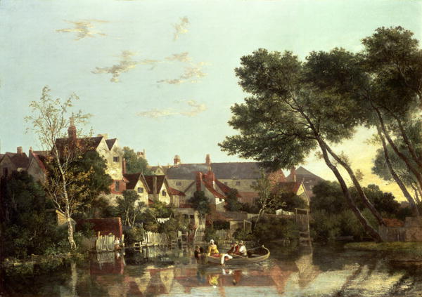 Norwich River Afternoonx 1812 19 by John Crome, hand-painted oil reproduction