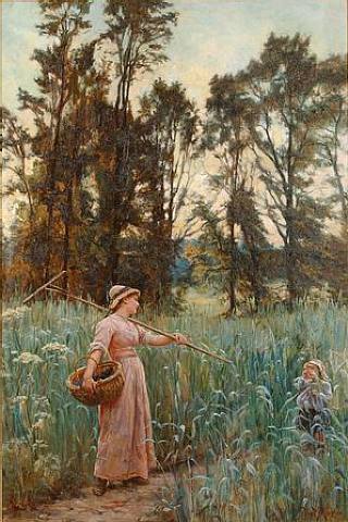Not Far To Go by Frederick Morgan, hand-painted oil reproduction