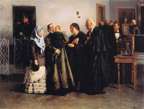Not Guilty by Vladimir Makovsky, hand-painted oil painting reproduction
