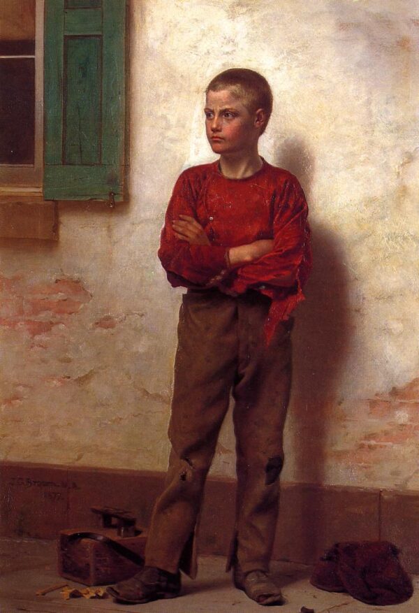 Not to be Trifled With by John G Brown, hand-painted oil painting reproduction