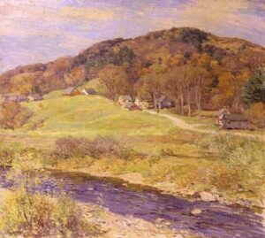 November by Willard Metcalf, hand-painted oil painting reproduction