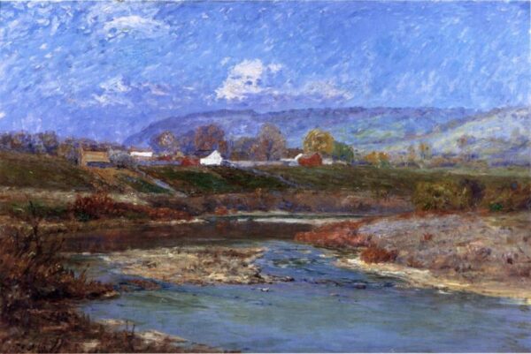 November Morning II by Theodore Clement Steele, hand-painted oil painting reproduction