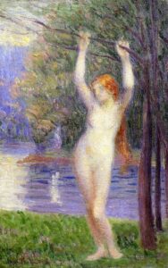 Nude Woman by Hippolyte Petitjean, hand-painted oil painting reproduction