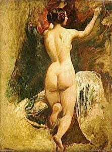 Nude Woman from Behind by William Etty, hand-painted oil painting reproduction