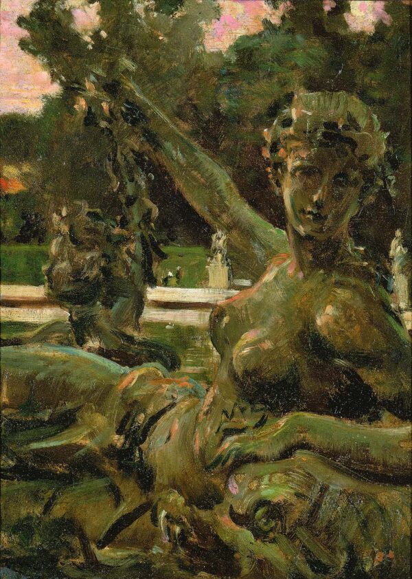 Nymph and Cupid by Carroll Beckwith, hand-painted oil painting reproduction