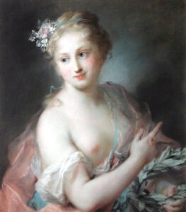 Nymph from Apollo’s Retinue by Rosalba Carriera, hand-painted oil painting reproduction