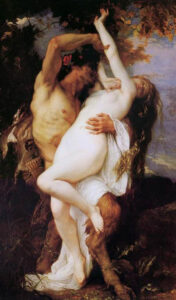 Nymphe et Satyr by Alexandre Cabanel, hand-painted oil painting reproduction