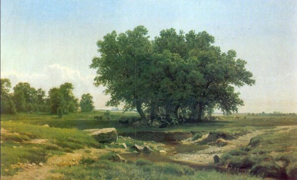 Oaklets by Ivan Shishkin, hand-painted oil painting reproduction
