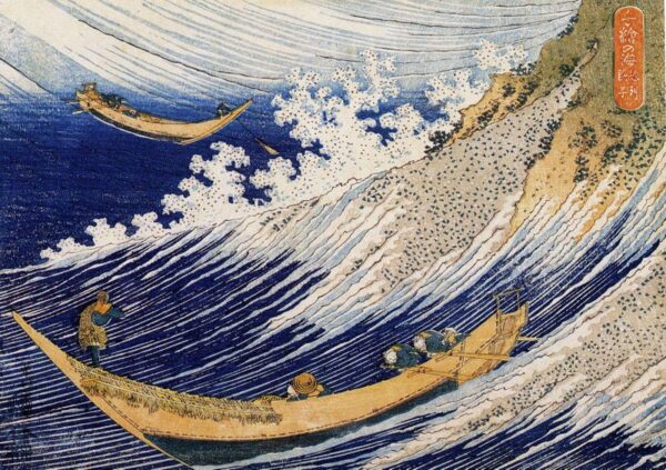 Ocean Waves by Katsushika Hokusai, hand-painted oil painting reproduction