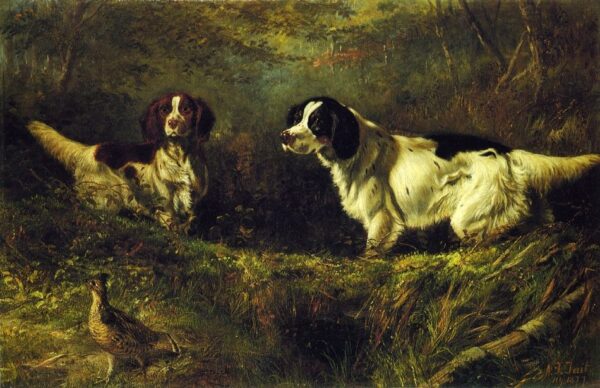 October in the Forest by Arthur Fitzwilliam Tait, hand-painted oil painting reproduction