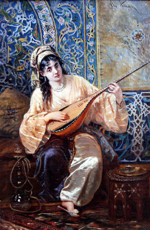 Odalisca by Theodor Aman, hand-painted oil painting reproduction