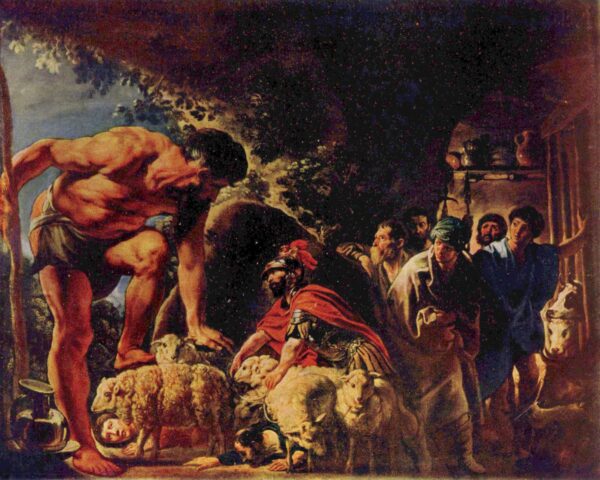 Odysseus in the Cave of Polyphemus by Jacob Jordaens, hand-painted oil painting reproduction