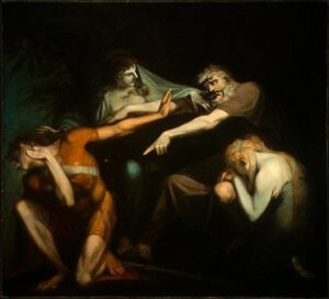 Oedipus Cursing His Son by Henry Fuseli, hand-painted oil painting reproduction