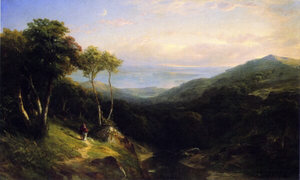 Off the Maine Coast by Samuel Colman, hand-painted oil painting reproduction