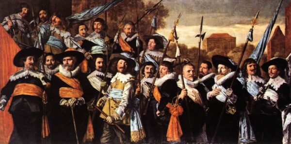 Officers and Sergeants of the St. George Civic Guard Company by Frans Hals, hand-painted oil painting reproduction