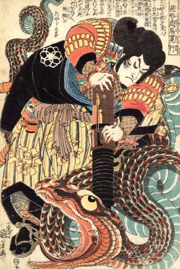 Ogata Shuma Hiroyuki by Utagawa Kuniyoshi, hand-painted oil painting reproduction