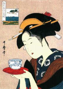 Okita Of Naniwaya by Kitagawa Utamaro, hand-painted oil painting reproduction