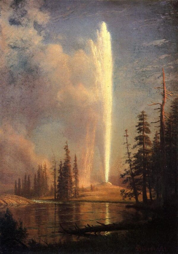 Old by Albert Bierstadt, hand-painted oil painting reproduction