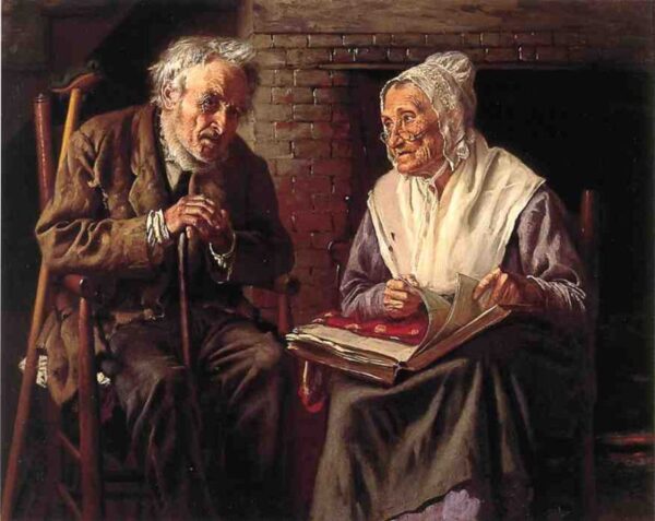 Old Memories by John G Brown, hand-painted oil painting reproduction