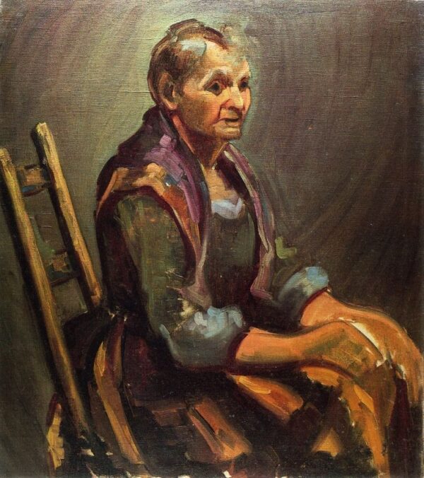 Old Woman by George Luks, hand-painted oil painting reproduction
