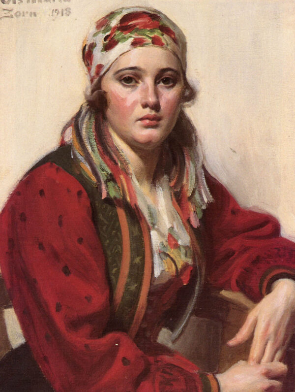 Ols Maria by Anders Zorn, hand-painted oil reproduction